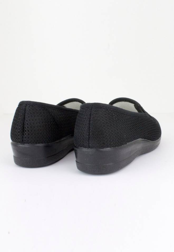 Natalia - Zapatillas de Mujer Rejilla Negro