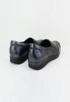 On Foot - Zapato Confort en negro flexible copete