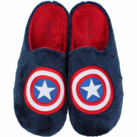 Garzón - Zapatillas de casa hombre diseño Capitán America