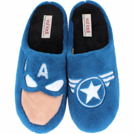 Vul ladi - Zapatillas de Casa Hombre Capitán América Eléctrico