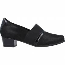 Doctor Cutillas - Zapato Salón Tacón Bajo Combinado Elástico Negro