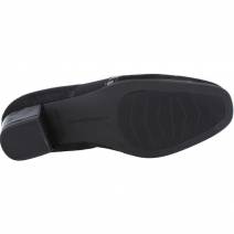 Doctor Cutillas - Zapato Salón Tacón Bajo Combinado Elástico Negro